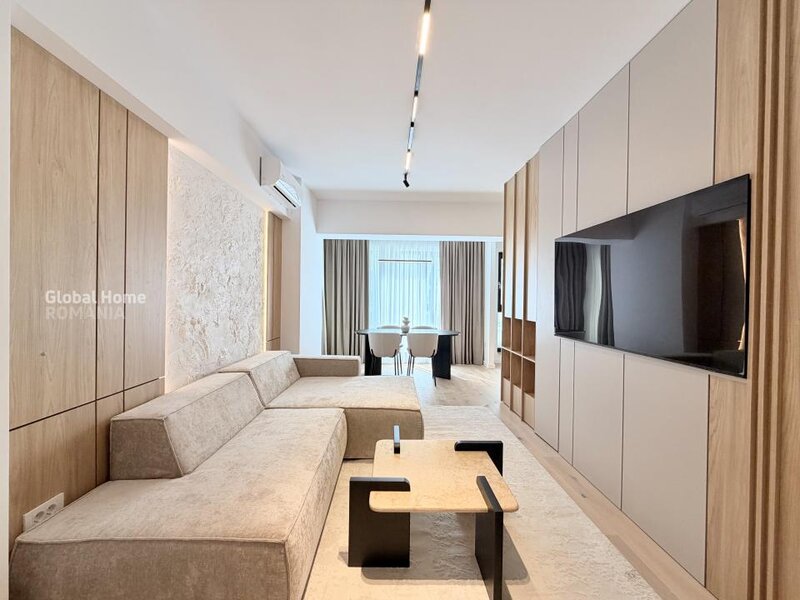 First Estate, Pipera, first rent, 3 rooms + 2 parking, designer finishes.