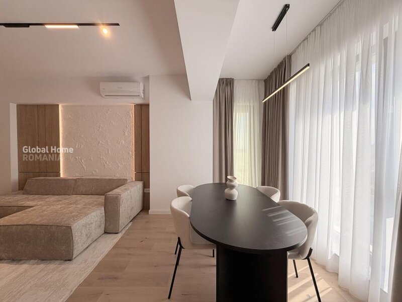 First Estate, Pipera, first rent, 3 rooms + 2 parking, designer finishes.