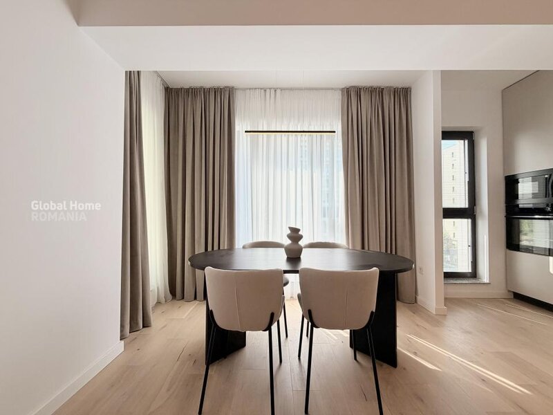 First Estate, Pipera, first rent, 3 rooms + 2 parking, designer finishes.