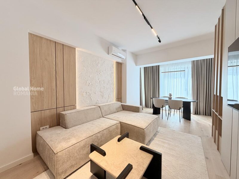 First Estate, Pipera, first rent, 3 rooms + 2 parking, designer finishes.